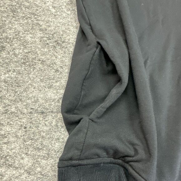 Travis Mathew Pullover Large Black Quarter Zip Fleece Lined Activewear Comfort - Picture 8 of 11